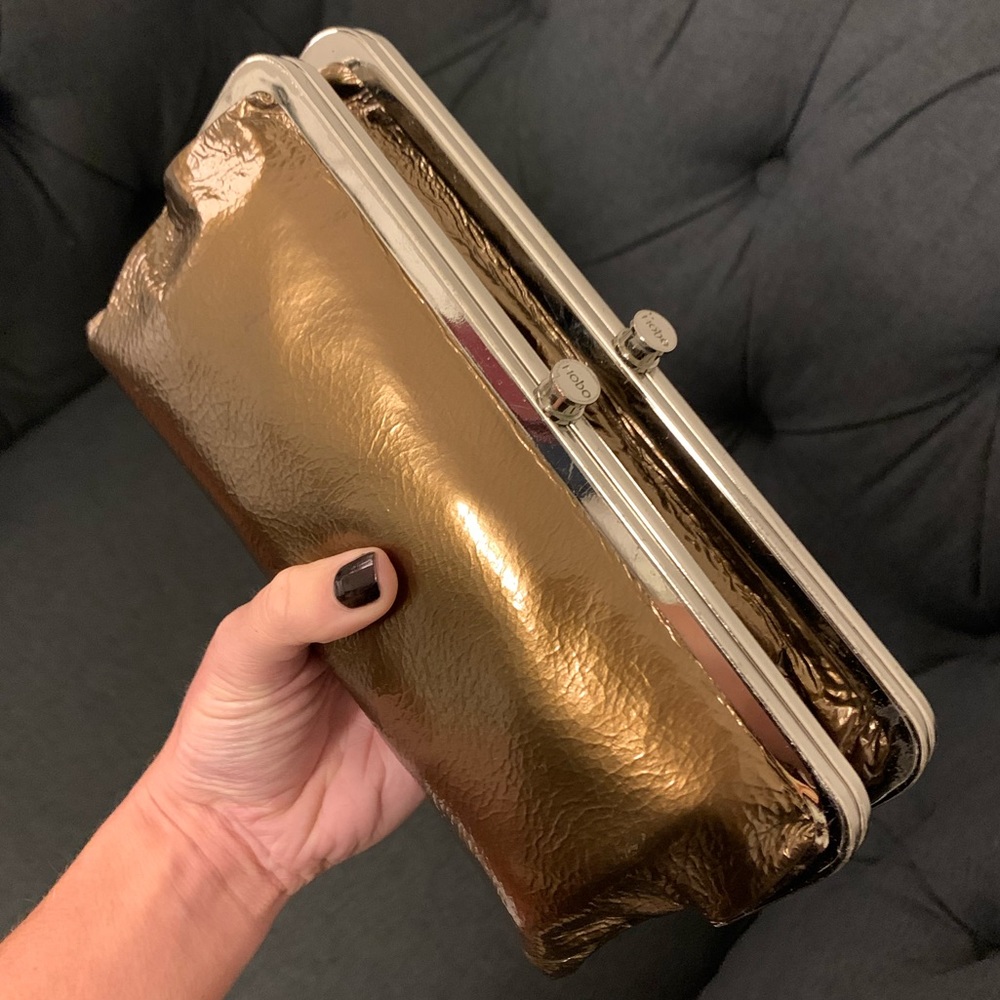 Bronze Hobo Lauren Leather Wallet